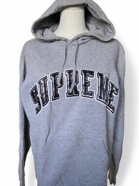 supreme grey hoodie